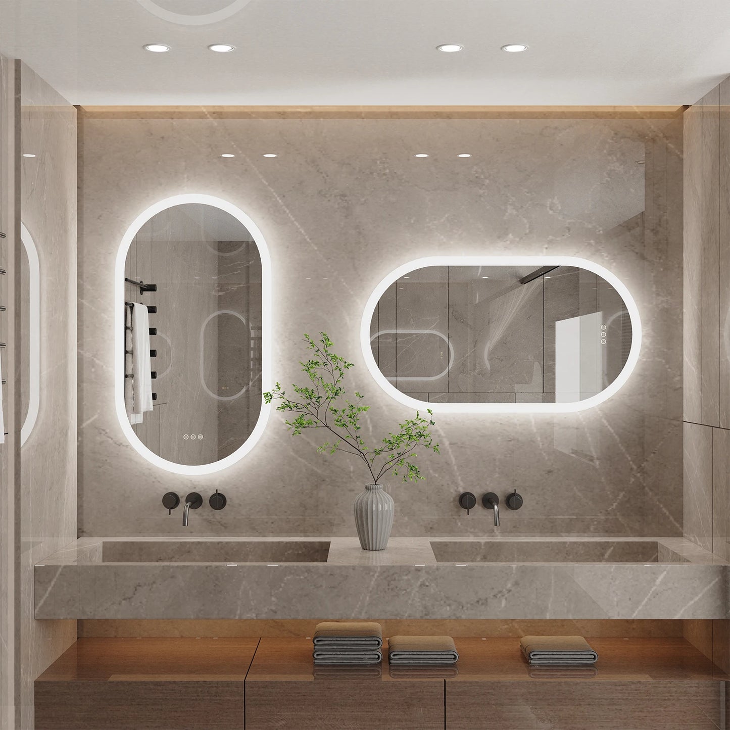 Waterproof Illuminate Bathroom Light Vanity Mirror LED
