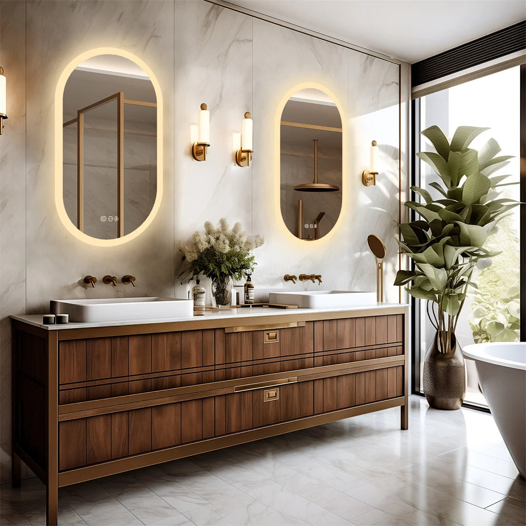 Waterproof Illuminate Bathroom Light Vanity Mirror LED