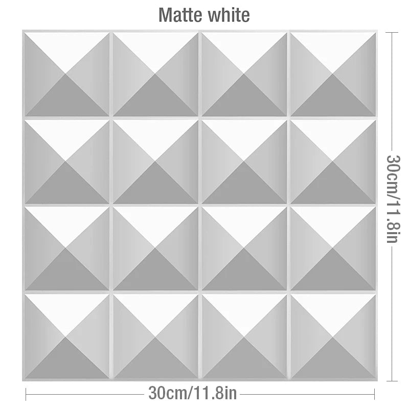 S-Matte White 12 PCS