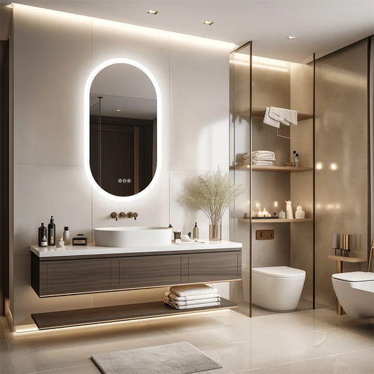 Waterproof Illuminate Bathroom Light Vanity Mirror LED